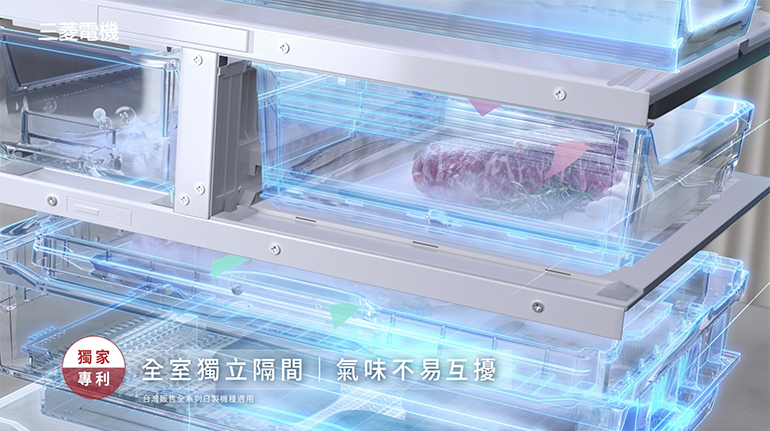 獨立庫室設計,讓氣味不易互擾