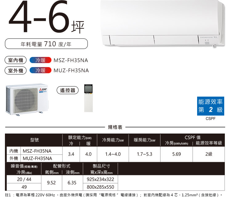 霧之峰 KIRIGAMINE MSZ-FH 4-6坪